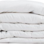 100% Wool Comforter  Size Duvet Insert Noiseless Cotton Shell Cover Down Comforter Temperature Regulation Breathable Comfortable All Season Midweight Warm Bedding for a Luxurious Sleep