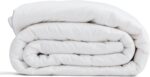 100% Wool Comforter  Size Duvet Insert Noiseless Cotton Shell Cover Down Comforter Temperature Regulation Breathable Comfortable All Season Midweight Warm Bedding for a Luxurious Sleep