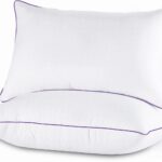 Pillows Queen Size Set of 2, Cooling and Supportive Bed Pillows with Super Soft Down Alternative Fill, Luxury Fluffy Hotel Quality for Side, Back, and Stomach Sleepers