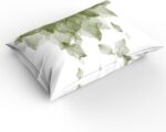 Abstract Sage Green Floral Comforter Cover Queen, 4 Piece Bedding Set with Zipper Closure All Season Duvet Cover for Child Girls Boys, Breathable, Soft Minimalism Art Watercolor Printed - Image 2