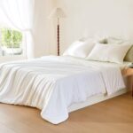 Pure Mulberry Silk Comforter Cool for Summer, Breathable Lightweight Grade 7A Silk Filling Quilt, Pure Cotton Shell(White), Twin Size 67in x 87in/170cm x 220cm, Silk Weight 1.21lb/0.55kg - Image 2