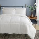 100% Cotton Cover Down Alternative Comforter  Size, Ultra-Soft Duvet Insert for All Seasons, Breathable GRS Microfiber Quilted Medium Warm Bed Comforter (88x88”, White) - Image 2