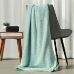 Plush Fleece Throw Blanket for Couch and Bed, Fluffy Fuzzy Cozy Soft Blankets All Season Use (50x60 Inches,Aqua) - Image 2