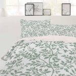 Green Botanical Comforter Cover , Vintage Leaf Pastoral Rustic 4 Piece Bedding Set with Zipper Closure All Season Duvet Cover for Child Girls Boys, Breathable, Soft - Image 2