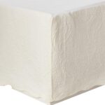 Quilted Bed Skirt, Ivory, King