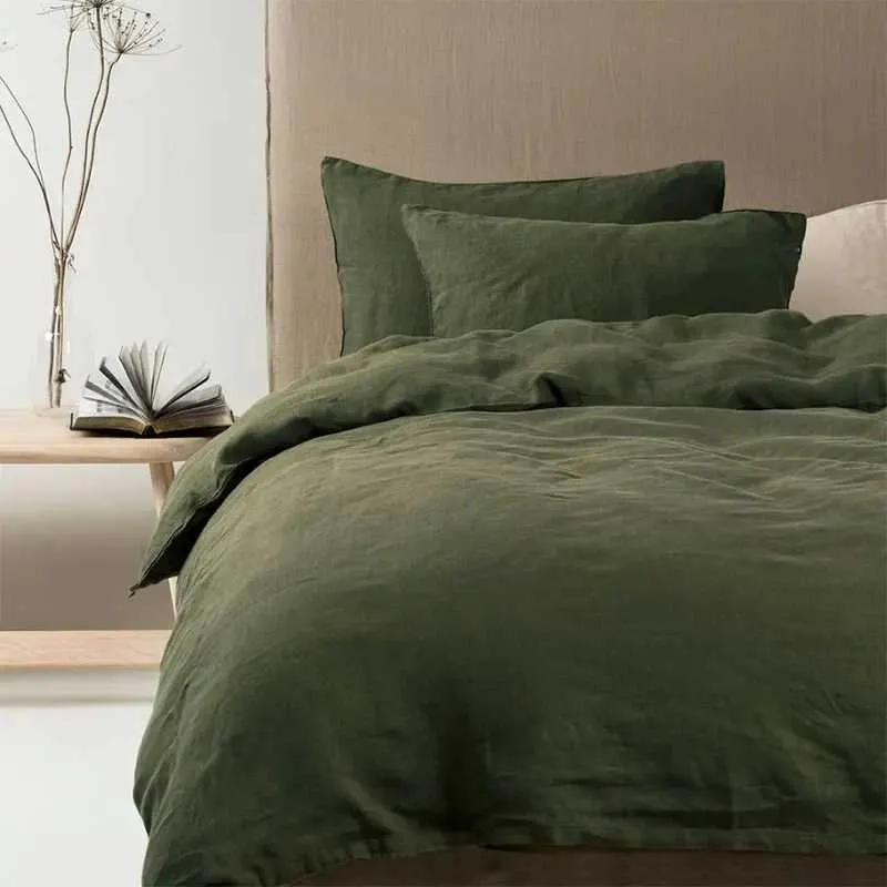 8695a5a7-32fd-4e72-ba48-68b6fce069c2.webp 100% Pure Linen Bedding Set 200x200 Double King Queen Size Duvet Cover 2 People 220x240 Nordic Bed Cover 150 Quilt Cover - Image 1